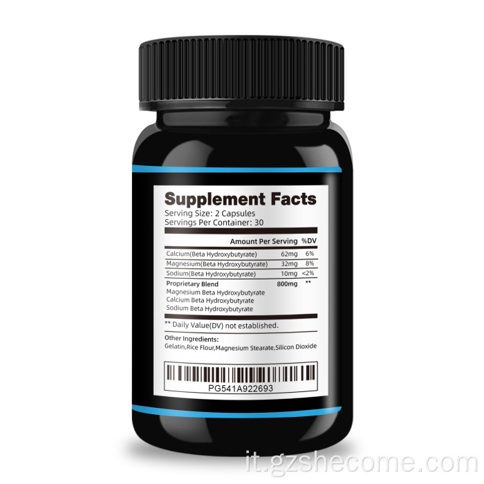 Supplemento BHB perdere peso Capsule di bruciatore a grasso cheto